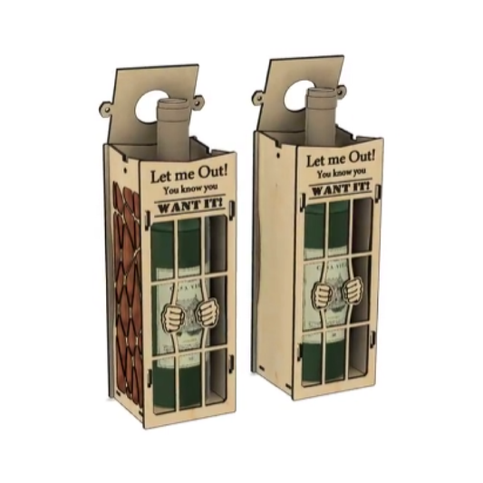 Boîte à vin incarcéré AC Création