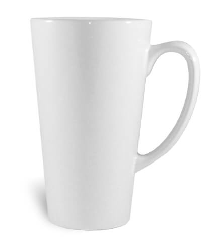 Mug blanc conique AC Création